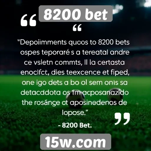 Depoimentos de usuários sobre a experiência no 8200 bet